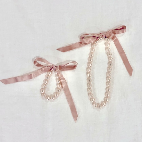 Pink Pearl and Bracelet Set - Picture 1 of 2